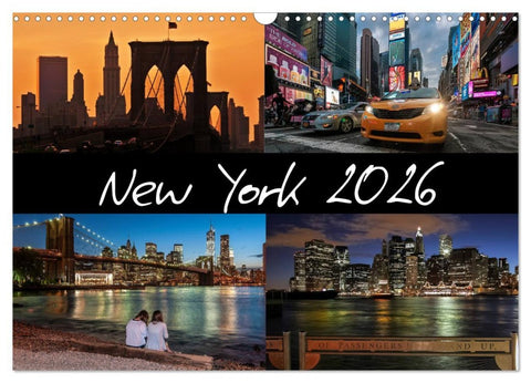 New York (Wandkalender 2026 DIN A3 quer), CALVENDO Monatskalender