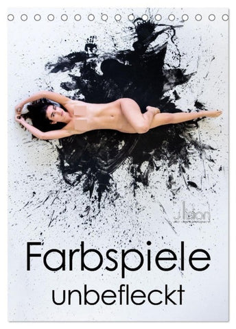 Farbspiele - unbefleckt (Tischkalender 2027 DIN A5 hoch), CALVENDO Monatskalender