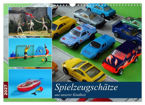 Spielzeugschätze aus unserer Kindheit (Wandkalender 2027 DIN A3 quer), CALVENDO Monatskalender