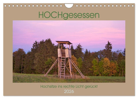 HOCHgesessen (Wandkalender 2026 DIN A4 quer), CALVENDO Monatskalender