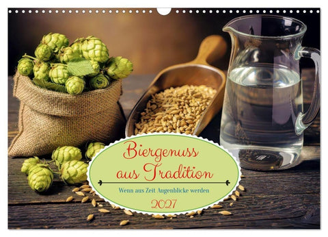 Biergenuss aus Tradizion (Wandkalender 2027 DIN A3 quer), CALVENDO Monatskalender