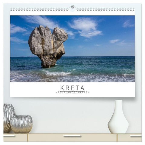 Kreta - Naturlandschaften (hochwertiger Premium Wandkalender 2027 DIN A2 quer), Kunstdruck in Hochglanz
