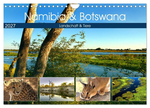 Namibia & Botswana (Wandkalender 2027 DIN A4 quer), CALVENDO Monatskalender
