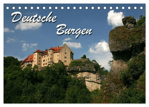 Deutsche Burgen (Tischkalender 2027 DIN A5 quer), CALVENDO Monatskalender