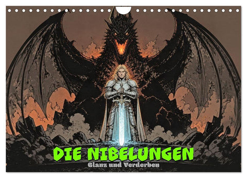 Die Nibelungen: Glanz und Verderben (Wandkalender 2027 DIN A4 quer), CALVENDO Monatskalender