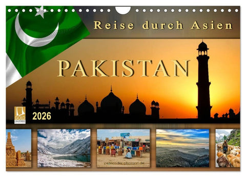 Reise durch Asien - Pakistan (Wandkalender 2026 DIN A4 quer), CALVENDO Monatskalender