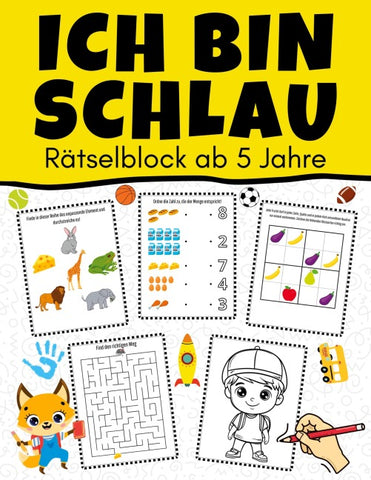 Ich bin schlau - Rätselblock ab 5 Jahre