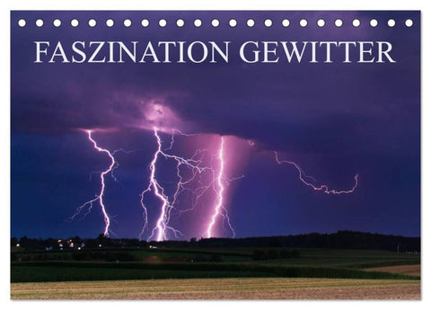 Faszination Gewitter (Tischkalender 2026 DIN A5 quer), CALVENDO Monatskalender