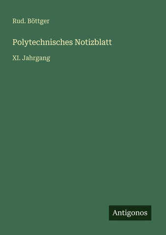 Polytechnisches Notizblatt