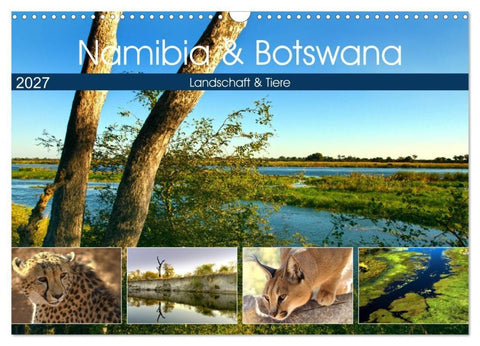 Namibia & Botswana (Wandkalender 2027 DIN A3 quer), CALVENDO Monatskalender