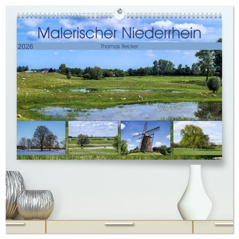 Malerischer Niederrhein (hochwertiger Premium Wandkalender 2026 DIN A2 quer), Kunstdruck in Hochglanz