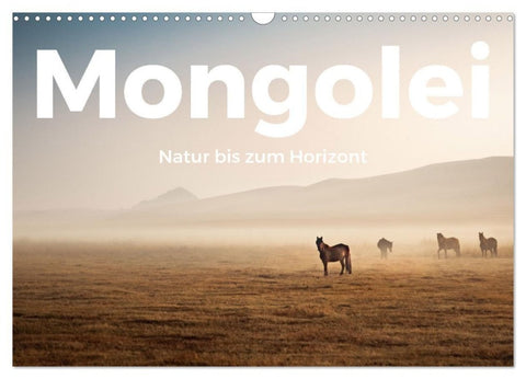 Mongolei - Natur bis zum Horizont (Wandkalender 2027 DIN A3 quer), CALVENDO Monatskalender