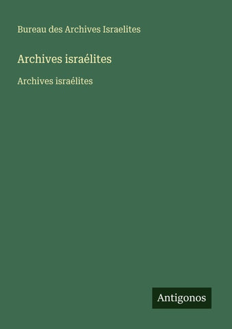 Archives israélites