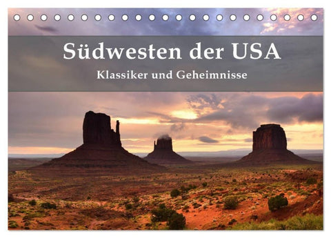 Südwesten der USA - Klassiker und Geheimnisse (Tischkalender 2027 DIN A5 quer), CALVENDO Monatskalender