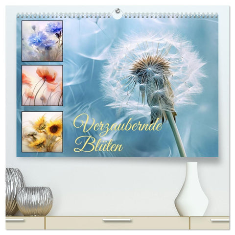 Verzaubernde Blüten (hochwertiger Premium Wandkalender 2027 DIN A2 quer), Kunstdruck in Hochglanz