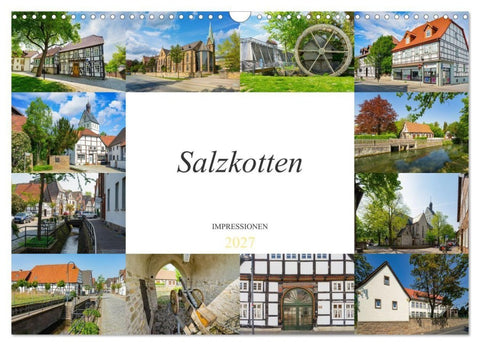 Salzkotten Impressionen (Wandkalender 2027 DIN A3 quer), CALVENDO Monatskalender