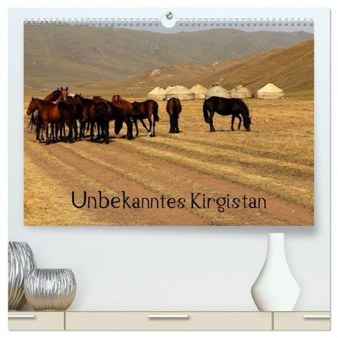 Unbekanntes Kirgistan (hochwertiger Premium Wandkalender 2027 DIN A2 quer), Kunstdruck in Hochglanz