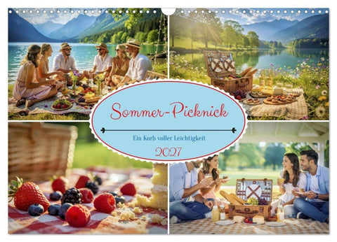 Sommer-Picknick (Wandkalender 2027 DIN A3 quer), CALVENDO Monatskalender