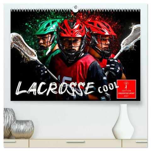 Lacrosse cool (hochwertiger Premium Wandkalender 2027 DIN A2 quer), Kunstdruck in Hochglanz