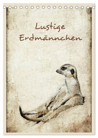 Lustige Erdmännchen (Tischkalender 2026 DIN A5 hoch), CALVENDO Monatskalender