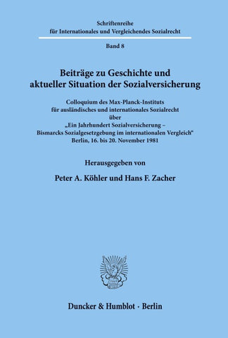 Beiträge zu Geschichte und aktueller Situation der Sozialversicherung.