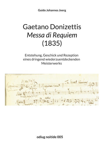 Gaetano Donizettis Messa di Requiem (1835)