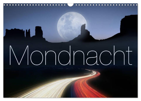 Mondnacht (Wandkalender 2026 DIN A3 quer), CALVENDO Monatskalender