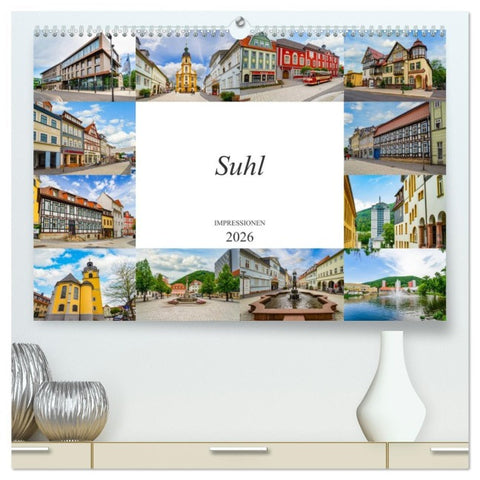 Suhl Impressionen (hochwertiger Premium Wandkalender 2026 DIN A2 quer), Kunstdruck in Hochglanz