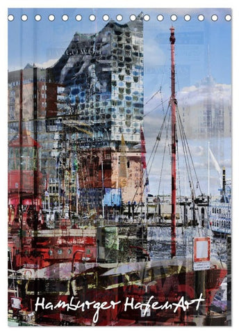 Hamburger HafenArt (Tischkalender 2027 DIN A5 hoch), CALVENDO Monatskalender