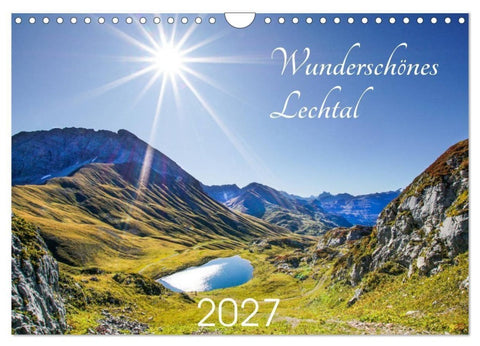Wunderschönes Lechtal (Wandkalender 2027 DIN A4 quer), CALVENDO Monatskalender