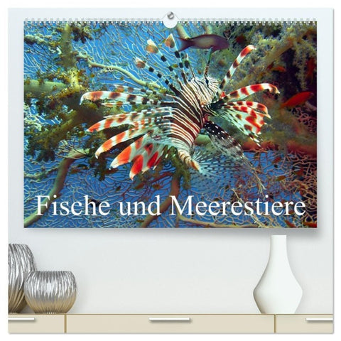 Fische und Meerestiere (hochwertiger Premium Wandkalender 2027 DIN A2 quer), Kunstdruck in Hochglanz