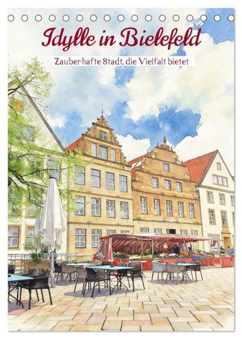 Idylle in Bielefeld (Tischkalender 2027 DIN A5 hoch), CALVENDO Monatskalender