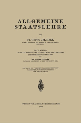 Allgemeine Staatslehre