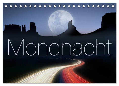 Mondnacht (Tischkalender 2027 DIN A5 quer), CALVENDO Monatskalender