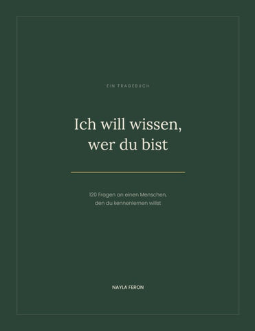 Ich will wissen, wer du bist