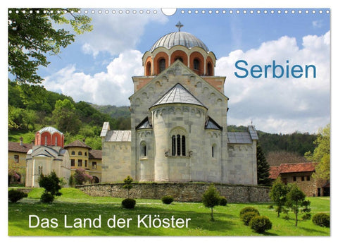 Serbien - Das Land der Klöster (Wandkalender 2026 DIN A3 quer), CALVENDO Monatskalender