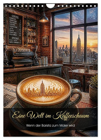 Eine Welt im Kaffeeschaum (Wandkalender 2027 DIN A4 hoch), CALVENDO Monatskalender