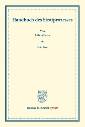Handbuch des Strafprozesses.
