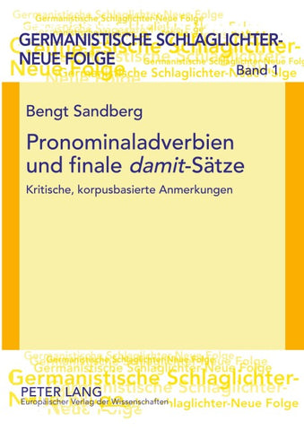 Pronominaladverbien und finale «damit»-Sätze