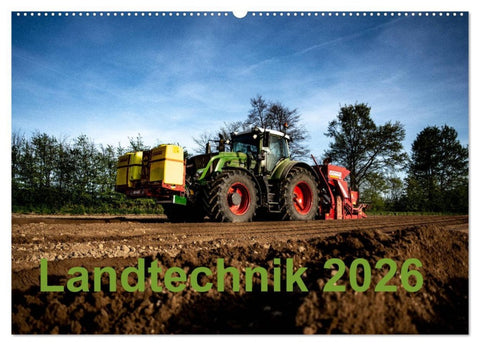 Landtechnik 2026 (Wandkalender 2026 DIN A2 quer), CALVENDO Monatskalender