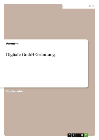 Digitale GmbH-Gründung
