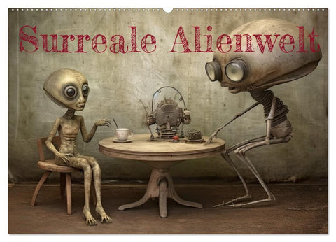 Surreale Alienwelt (Wandkalender 2026 DIN A2 quer), CALVENDO Monatskalender
