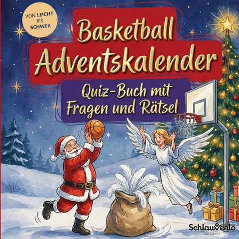 Basketball-Adventskalender: Quiz-Buch mit Fragen und Rätsel