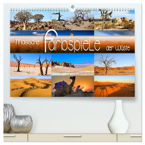 Magische Farbspiele der Wüste (hochwertiger Premium Wandkalender 2026 DIN A2 quer), Kunstdruck in Hochglanz