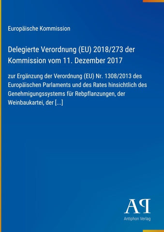 Delegierte Verordnung (EU) 2018/273 der Kommission vom 11. Dezember 2017