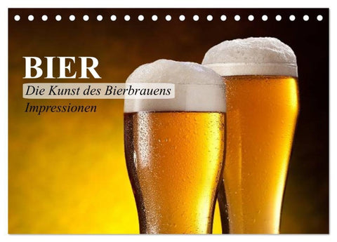 Bier. Die Kunst des Bierbrauens. Impressionen (Tischkalender 2027 DIN A5 quer), CALVENDO Monatskalender