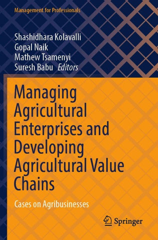 Managing Agricultural Enterprises and Developing Agricultural Value Chains