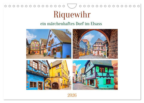 Riquewihr - ein märchenhaftes Dorf im Elsass (Wandkalender 2026 DIN A4 quer), CALVENDO Monatskalender
