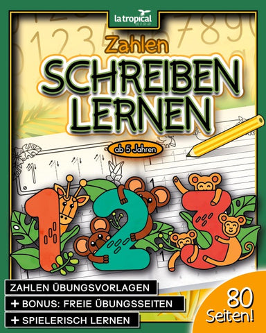 Zahlen schreiben lernen ab 5 Jahren