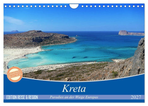Kreta - Paradies an der Wiege Europas (Wandkalender 2027 DIN A4 quer), CALVENDO Monatskalender